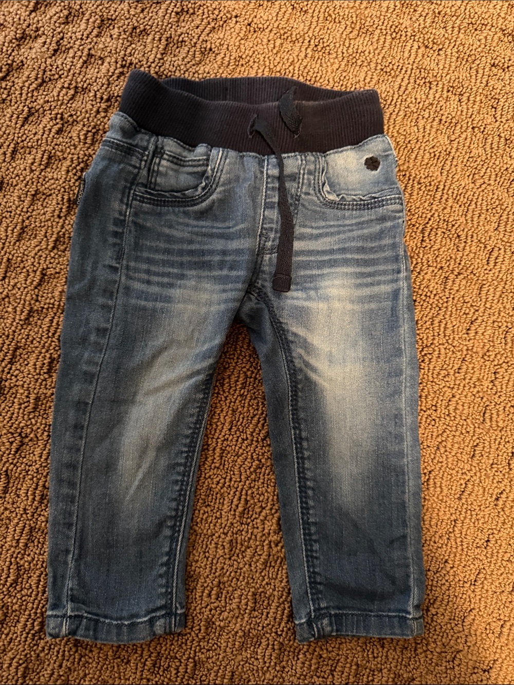 Noppies Dark Blue Pull-On Stretch Denim Pants